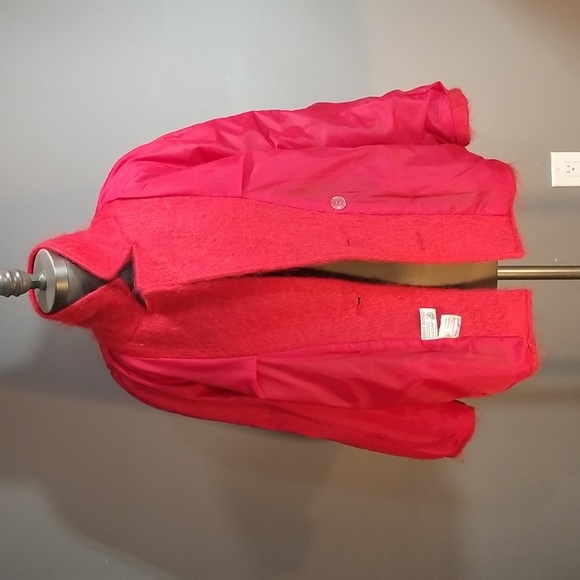 Vintage red Murray Brothers Scotland Wool Mohair double breasted jacket size  M - Picture 12 of 16